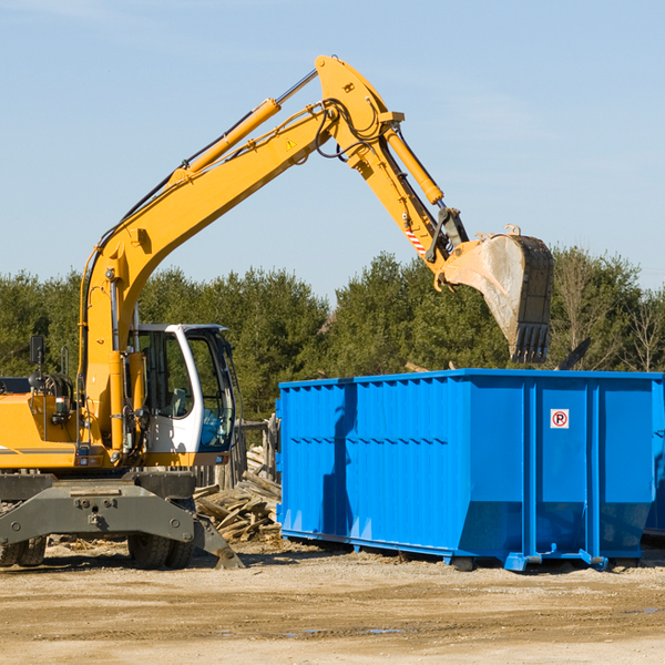 are there any restrictions on where a residential dumpster can be placed in Matewan West Virginia